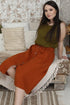 Image 16 of Linen midi skirt with an elastic waist in the back Nela from Baltic Linen